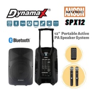 DYNAMAX SPX12 12" 200W Professional Rechargeable Battery Active Portable PA Speaker ( SPX 12 SPX-12 