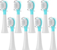 Kids Replacement Toothbrush Head for 3-7 Years Old Child Compatible with Philips Sonicare Kids Electric Toothbrush HX6321, HX6340, HX6032/94, HX6321, HX6042, 8 Pack Soft Brush Replacement Heads Blue