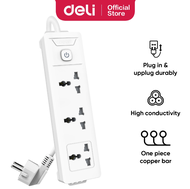 Ổ điện Deli cao cấp có cổng USB + đèn led thiết kế đặc biệt .Các Mã sản phẩm ET401-ET411