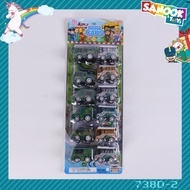GlobalHouse TOYS Military Car Set With Fun Bus Pack Of 12 Cars Mixed Styles 738D-2(37.5x13.5x3.5 Cm.