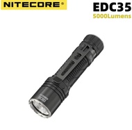 ใหม่ล่าสุด NITECORE EDC35 ไฟฉาย LED 5000Lumens nitelab uhi 40 USB-C LED ชาร์จได้ในตัวแบตเตอรี่6000mAh