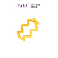 TAKA Jewellery 916 Gold Ring Wave