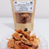 FISH SNACK FOR DOG & CAT - SALMON & SNAPPER SKIN FIN SKIN / HEAD SALMON DEHYDRATED SNACK TREATS FOOD