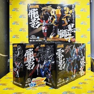 260621-26 中古已開封 萬代 超合金魂 忍者戰士飛影 GX-54 飛影 & 黑獅子 GX-55 飛影 ＆ 鳳雷鷹 GX-56 零影 ＆ 爆龍 全套3種 SECOND HAND, UNSEALE