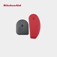 KitchenAid Silicone And Nylon 2pc Pot And Bowl Scraper Set - Empire Red And Onyx Black ที่หั่นผักซิลิโคนไนล่อน 2 ชิ้น
