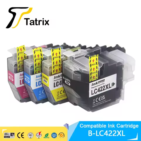 Tatrix High Capacity LC422XL LC422 Compatible Ink Cartridge For Brother MFC-J5340DW MFC-J5345DW MFC-