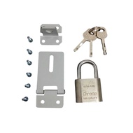 1 SET - 2 inch padlock and overval plus 30mm 40mm 50mm 60mm screws