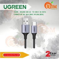CHARGER CABLE (สายชาร์จ) UGREEN US288 USB-A TO USB-C (60126) 1M BLACK