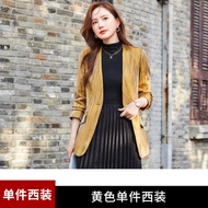 RYRYSTYLE แจ็คเก็ตสูทไม่มีปกเสื้อขั้นสูงเสื้อผ้ามืออาชีพใหม่อารมณ์ทันสมัยเสื้อสูทขนาดเล็กทางการเสื้อ