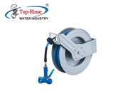 TOP RINSE โรลม้วนสายยางสแตนเลสพร้อมสายยางสีน้ำเงินยาว 15 เมตร TOP1-XDF5168W