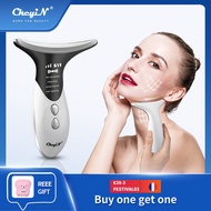 CkeyiN Ultrasonic Neck Massager Face Lifting EMS Micro-Currents Anti Wrinkles Tightening Facial