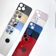 Mặt kính sau bìa cho 11 12 11pro 12pro 11Promax 12Promax lỗ lớn mặt kính sau nắp pin thân cổng sau