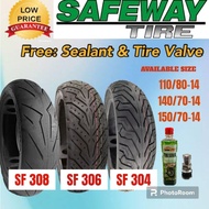 SAFEWAY TIRE FOR AEROX TIRE TUBELESS 8PLY RATING( free sealant  and  pito)