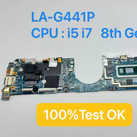 For DELL Latitude 7400 Laptop Motherboard With i5 i7 8th Gen CPU 8GB/16GB RAM EDB41 LA-G441P 100% te