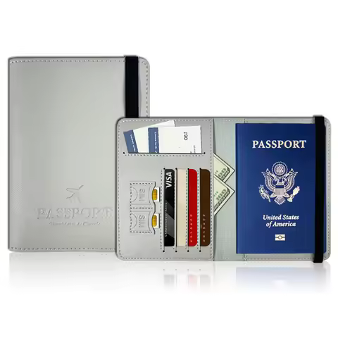 Passport Wallet Lightweight Travel Passport Case Passport Holder For Business Trip Airport Vacation 