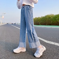 IENENS Kids Baby Girls Jeans Denim Clothing Pants Trousers Children Wears Garments Clothes Elastic W