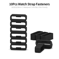 flyingshop 10Pcs 26mm Silicone Replacement Secure Rings Watch Strap Fasteners Band Keepers Loops Com