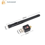 Pupushop USB Thu Sóng Wifi Có Anten 802.11n 150Mbps Phù Hợp Cho Hầu Hết Hệ Điều Hành Windows Mac OS