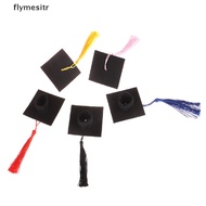 Flym 1Pc Graduation Hat Mini Doctoral Cap Costume Graduation Cap with Tassels .