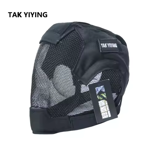 TAK YIYING outdoor Airsoft Paintball Masks Hunting Steel Mesh Full Face Mask