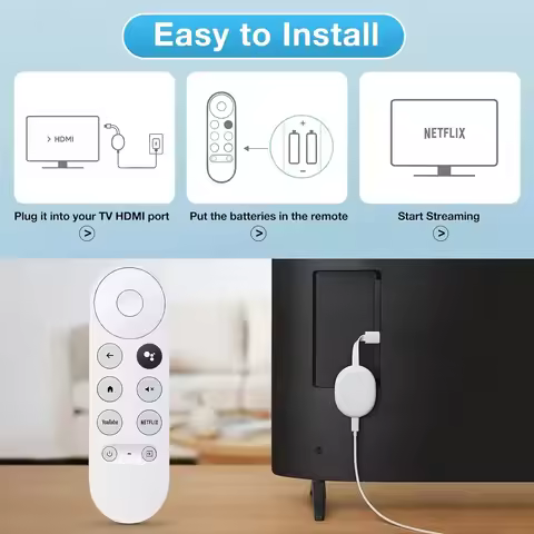 Remote Control for Google Chromecast 4k Snow Streaming Media Player (Remote ONLY)G9N9N Replacement V