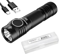 NITECORE E4K 4400 Lumen EDC Flashlight with 5000mAh USB-C Rechargeable Battery and LumenTac Battery 