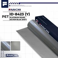 152CM FANCHI ID-8423 Y scotlet Sticker pearls silver blue shift PET 152CM per meter