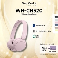 Sony WH-CH520 Wireless Headphones CH520 | Bluetooth Connectivity | 50 Hours Battery | CH520