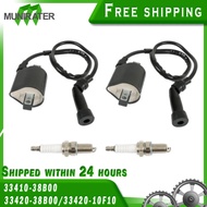 Ignition Coil with Spark Plug 33410-38B00 Replacement for Suzuki Intruder 1400 VS1400 1987-2004 Boul