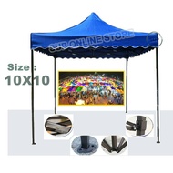 10X10 Ft Folding Canopy Set (HEAVY DUTY) / Tent / Kanopi / Khemah ( 3m x 3m )