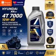 HYUNDAI XTeer 4T 7000 10W40 Fully Synthetic Motorcycle Engine Oil 1L – API SN JASO MA2