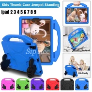 CASE FOR IPAD 2 3 4 IPAD 5 6 7 8 GEN 9/ CUTE CHILDREN'S CASE/ KIDS STAND THUMBtablet