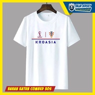 T SHIRT T-SHIRT Croasia Ball WORLD Cup FIFA QATAR 2022 Cotton 30S