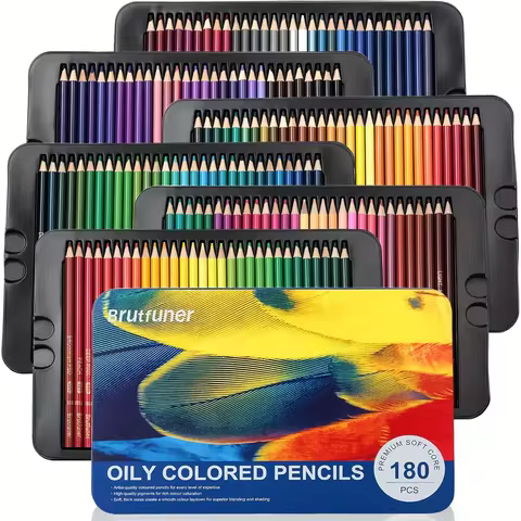 Brutfuner 180 color luxury iron box colored pencil set for art drawing coloring special pencils