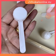 【HRDEAL】50/100pc 5g White Plastic Measuring Spoon Gram Scoop Food Baking Medicine Powder