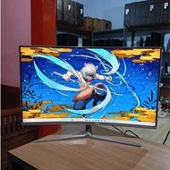 LAYAR VIEWSONIC 32 inch LED Monitor Curved Screen | Concave - 32 inch Gaming Monitor, second hand, n