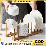 𝓝𝓪𝓷𝓑𝓪𝓶𝓫𝓾 Bamboo Kitchen Rack Cup Holder 2-8Grid Dish Rack Bookshelf/Cabinet Mug Rack 杯架/厨房架