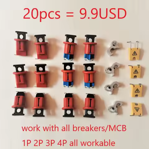 20pcs/lot POS PIS POW ABB MCB lockout push button lockdog, MCB lock ,toggle lock safety circuit brea