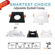 LED Eyeball Casing Recessed Downlight Casing Adjustable Angle MR16 / GU10 Eyeball