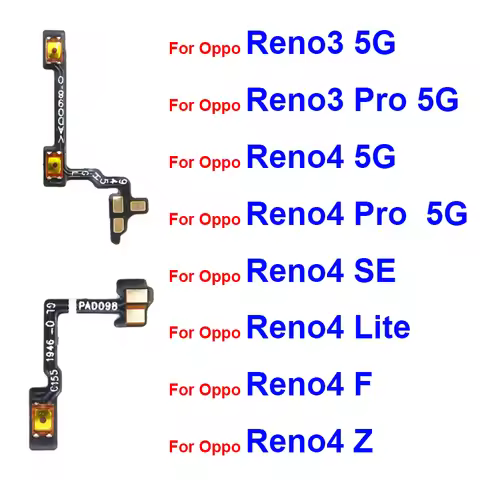 Power Volume Flex Cable For OPPO Reno 3 4 Pro 5G Reno4 SE Reno4 Lite 4F 4Z Power Volume Side Button 