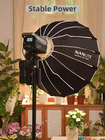 Nanlite BT-BG-XLR4 II V-Mount Battery Grip for Forza 150 Forza 150B FC-120B Support Handheld or Moun