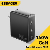Essager 140W 2C1A GaN USB C Type C Desktop Charger Super Quick Charge QC4.0 PD3.0 Fast Chagers Stati
