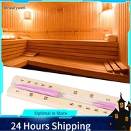 beautywell-my Sauna Timer  29.2x6.7x3.5cm Beech Wood Equipment 15 Minute Hourglass Clock Sand for Sp