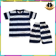 TANGKASAP - Children's Set 2-9 Years Choose Color Unisex Cotton Striped Children's T-Shirt
