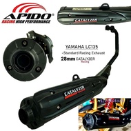 RACING EXHAUST APIDO LC135 V1-V7 STANDARD EXHAUST PIPE 3 IN 1 LOUD CUTTING EXHAUST 28mm