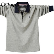 เสื้อยืดโปโลผู้ชาย VSheng แขนยาว M To 6XL ขนาดพิเศษเสื้อมีซิป