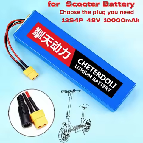 High Capacity 13S4P 48V 10Ah Battery Pack with BMS Board Long Runtime Power Supply for M4 M4Pro Max 
