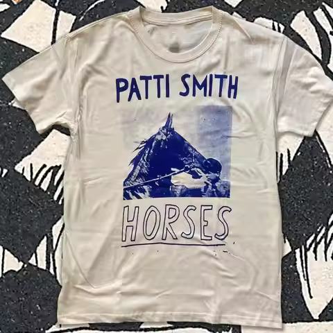 Patti Smith Horses T shirt For Fan White All Size S to 5XL TMB1681