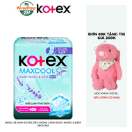 Băng Vệ Sinh Kotex Siêu Mỏng Cánh Ngày Nhiều & Đêm 28cm 6M Max Cool French Spa