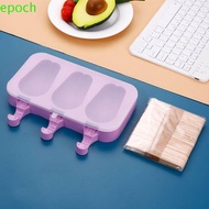 EPOCH Ice Cream Mold, with Lid and Popsicle Sticks Silicone Popsicle Mold, Ice Cube Tray Mold Purple Bunny/bear Claw Pattern Ice Lolly Mold Refrigerator